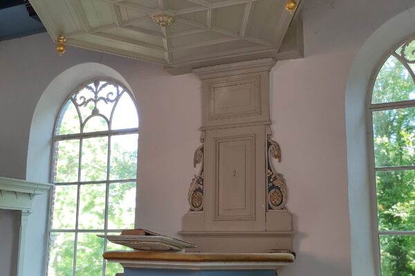 Gezamenlijke Kerkdienst van dg Hallum en dg Stiens in de voormalige fermanje “Julianakerk” van Oudebildzijl 28 mei 2023.